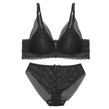 Load image into Gallery viewer, 2021 New DeepV Sexy Backless Bra And Panty Set Lace Front Closure Seamless Push Up Underwear Briefs Women Wireless Lingerie Sets