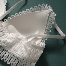 Load image into Gallery viewer, 2021 New DeepV Sexy Backless Bra And Panty Set Lace Front Closure Seamless Push Up Underwear Briefs Women Wireless Lingerie Sets