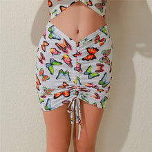 Load image into Gallery viewer, 2021 New Fashion Ladies Two-Piece Summer Butterfly Print Dress And Jacket Cover