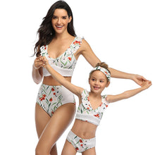 Load image into Gallery viewer, 2021 New Ladies Summer High Waist Bikini Mother And Daughter Parent-Child Swimsuit