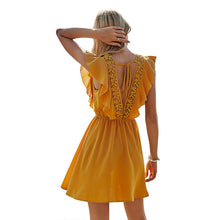 Load image into Gallery viewer, 2021 New Round Neck Halter Bandage Dress Ruffled Summer Women&#39;s Clothing