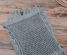 Load image into Gallery viewer, 2021 New Sexy Fringed Iron Ring with hand-woven hollow swimsuit bikini Fringed Dress Beach Dress Cover Up  Vestido Playa