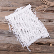 Load image into Gallery viewer, 2021 New Sexy Fringed Iron Ring with hand-woven hollow swimsuit bikini Fringed Dress Beach Dress Cover Up  Vestido Playa