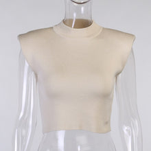 Load image into Gallery viewer, 2021 New Spring Summer Solid Knitted Top Women Casual Slim Half High Collar Flying Sleeve Ladies Back To The Basics Pullover Top