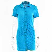 Load image into Gallery viewer, 2021 New Spring Summer Women&#39;s Short Sleeve Cardigan Vestidos Sexy Party Long Bodycon Boho Dress Elegant Ladies Dresses Harajuku