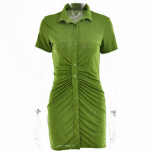 Load image into Gallery viewer, 2021 New Spring Summer Women&#39;s Short Sleeve Cardigan Vestidos Sexy Party Long Bodycon Boho Dress Elegant Ladies Dresses Harajuku