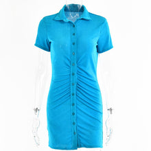 Load image into Gallery viewer, 2021 New Spring Summer Women&#39;s Short Sleeve Cardigan Vestidos Sexy Party Long Bodycon Boho Dress Elegant Ladies Dresses Harajuku