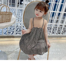Load image into Gallery viewer, 2021 New Style 1-6 Years Old Girls Princess Skirt Summer Cotton Children&#39;s Fake Two-piece Dress Girl Cute Female Baby Kids Dress