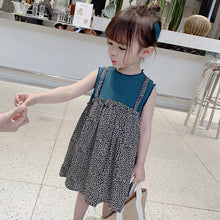 Load image into Gallery viewer, 2021 New Style 1-6 Years Old Girls Princess Skirt Summer Cotton Children&#39;s Fake Two-piece Dress Girl Cute Female Baby Kids Dress