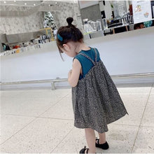Load image into Gallery viewer, 2021 New Style 1-6 Years Old Girls Princess Skirt Summer Cotton Children&#39;s Fake Two-piece Dress Girl Cute Female Baby Kids Dress