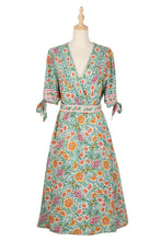 Load image into Gallery viewer, 2021 New Summer Beach Maxi Dress Women Floral Print Boho Long Dress Ruffles Casual V-Neck Short Sleeve Sexy Party Dress Robe