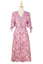 Load image into Gallery viewer, 2021 New Summer Beach Maxi Dress Women Floral Print Boho Long Dress Ruffles Casual V-Neck Short Sleeve Sexy Party Dress Robe