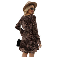 Load image into Gallery viewer, 2021 New Summer Dress European Style Leopard Flower Print Women&#39;s Clothing
