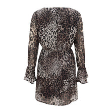 Load image into Gallery viewer, 2021 New Summer Dress European Style Leopard Flower Print Women&#39;s Clothing