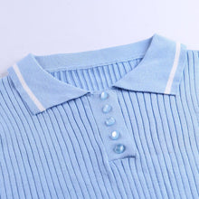 Load image into Gallery viewer, 2021 New Summer Sexy Knitted Skirt Set Women Casual V Neck Crop Top Suits Sexy Party Outfits Lady 2 Piece Sets