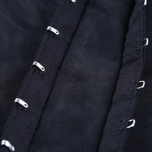 2021 New Summer Sexy Mesh Bodycon Bodysuit Women Solid Strap Patchwork Skinny Rompers Ladies Bodysuit Tops