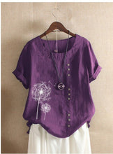 Load image into Gallery viewer, 2021 New Summer T Shirt Women Elasticity Woman Clothes Oversize Tops Plus Size Tshirt Maxi Female Short Sleeve Cotton Linen Tee