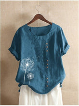 Load image into Gallery viewer, 2021 New Summer T Shirt Women Elasticity Woman Clothes Oversize Tops Plus Size Tshirt Maxi Female Short Sleeve Cotton Linen Tee