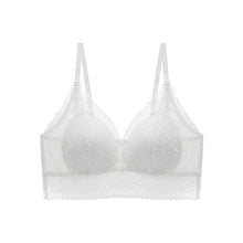 Load image into Gallery viewer, 2021 New Summer Triangle Cup Lace Bra For Women Seamless Push Up Underwear Small Chest Bra One Piece Thin Sexy Lace Floral Bra