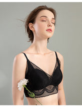 Load image into Gallery viewer, 2021 New Summer Triangle Cup Lace Bra For Women Seamless Push Up Underwear Small Chest Bra One Piece Thin Sexy Lace Floral Bra