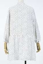 Load image into Gallery viewer, 2021 New Summer White Loose Mini Dress 2021 Boho Beach Dress Fashion Long Sleeve V-neck Polka Dot Party Dress Sundress Vestidos