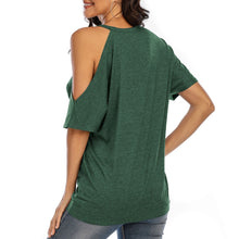 Load image into Gallery viewer, 2021 New Summer Women T-Shirts Fashion Sexy Off Shoulder Tops Solid Color  Slim T-Shirt Casual Loose Tee Shirts Femme