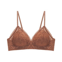 Load image into Gallery viewer, 2021 New Triangle Cup Girls No Steel Ring Underwear French Lace Floral Push Up Bra Sexy Women&#39;s Seamless Bra Summer Thin