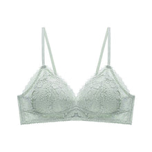 Load image into Gallery viewer, 2021 New Triangle Cup Girls No Steel Ring Underwear French Lace Floral Push Up Bra Sexy Women&#39;s Seamless Bra Summer Thin
