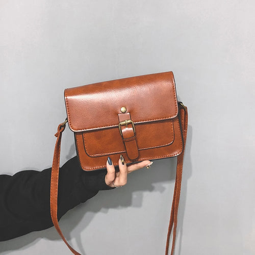 2021 New Vintage Casual Small Women Flap Fashion Crossbody Messenger Bag Female Ladie Satchel Shoulder Bag Elegant Clutch Purses