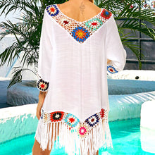 Load image into Gallery viewer, 2021 New Women’s Crochet Chiffon Tassel Swimsuit For The Beach Bikini Cover Ups Swimwear