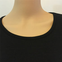 Load image into Gallery viewer, 2021 O Neck Long  Sleeve Dress Mini A Line Ruffles Women Casual Patchwork Club Black Autumn Winter Party Dresses