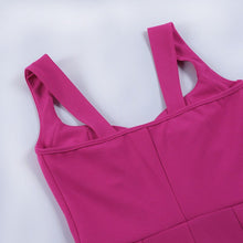 Load image into Gallery viewer, 2021 Pink V Neck Sexy Bodycon Dress Summer Clothes For Women Birthday Party Elegant Female Spaghetti Strap Dresses Casual