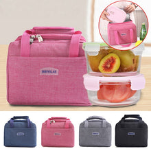 Load image into Gallery viewer, 2021 Portable Thermal Insulated Lunch Box Tote Cooler Handbag Picnic Bags Bento Pouch Dinner Container School Food Storage Bags