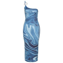 Load image into Gallery viewer, 2021 Print Bodycon Dress Women Summer Sexy Sleeveless Beach Midi Dresses Party Dresses for Women Party Sexy Vestidos