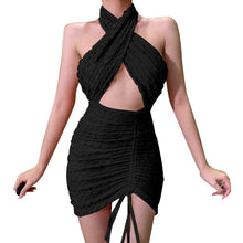 Load image into Gallery viewer, 2021 Sexy Fashion Backless Mini Dress Women Nightclub Party Dress Summer Backless Halter Sleeveless Dress Bodycon Vestido Femme