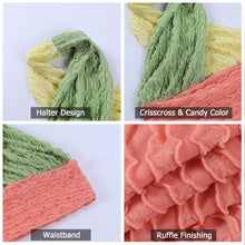 Load image into Gallery viewer, 2021 Sexy Halter Tops Female Fashion Sleevesless Vest Candy Color Chest Hollow Backless Summer  Streetwear New Crop Tops Women