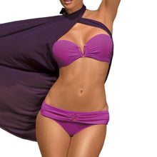 Load image into Gallery viewer, 2021 Sexy Swimsuit Women Push Up Bikinis Mujer Low Waist V Bikini Set Tanga Beach Dress Swimwear Bathing Swim Women&#39;s swimsuit