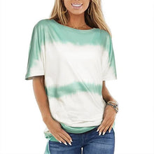 Load image into Gallery viewer, 2021 Short Sleeve T-shirts Women Tie-dye O-neck Tees Teens Womens Harajuku High Street Ulzzang Tops