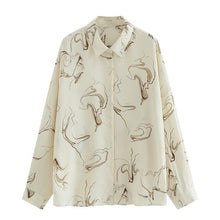 Load image into Gallery viewer, 2021 Spring Autumn Fashion Women Print Shirt Chic Checked Blouse Long Sleeve Female Casual Print Shirts Loose ChiffonTops Blusas