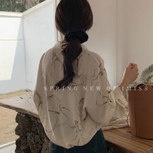 Load image into Gallery viewer, 2021 Spring Autumn Fashion Women Print Shirt Chic Checked Blouse Long Sleeve Female Casual Print Shirts Loose ChiffonTops Blusas