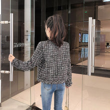 Load image into Gallery viewer, 2021 Spring Autumn Small Fragrance women Plaid Tweed Jacket coat Women Korean Short chic Cardigan Outwear
