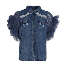 Load image into Gallery viewer, 2021 Spring Cropped Fringe Denim Jacket Waistcoat Jeans Women Patchwork Blue Oversized Crop Sequin Coat Gothic Jean Jackets