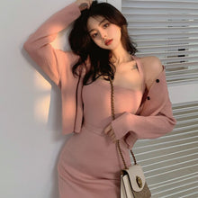 Load image into Gallery viewer, 2021 Spring Ensemble Femme Two Piece Set Women Pull Femme Hiver two piece outfits jogging femme loungewear dress set crop top