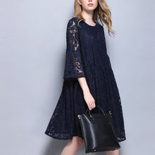 Load image into Gallery viewer, 2021 Spring Sexy Women Party Long Beach Black Vintage Dress New Women&#39;s Dress Sleeve Lace Dress Women&#39;s Ladies Dresses Gothic
