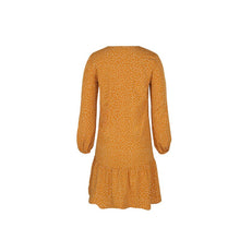 Load image into Gallery viewer, 2021 Spring Summer New Dot Print Dresses Women Casual Loose V Neck Long Sleeve A-Line Dress Female Vintage Fashion Button Dress