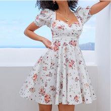 Load image into Gallery viewer, 2021 Spring Summer Print Skirt Sexy Open Back Floral Party Beach Bodycon Casual Dress Elegant Women Ladies Dresses Boho Gothic