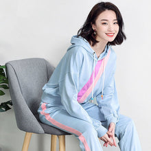 Load image into Gallery viewer, 2021 Spring autumn New Suit Women&#39;s Sportswear two-piece Sets Korean loose large size fashion sweater Hooded tops + casual pants