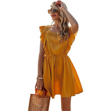 Load image into Gallery viewer, 2021 Summer Autumn Beach Party Elegant Women Bodycon Dress Sundress Clothes Ladies Mini Boho Dresses Vintage Gothic Harajuku