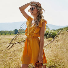 Load image into Gallery viewer, 2021 Summer Autumn Beach Party Elegant Women Bodycon Dress Sundress Clothes Ladies Mini Boho Dresses Vintage Gothic Harajuku