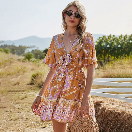 2021 Summer Autumn Floral Print Beach Strap Long Vintage Bodycon Dress Lace Elegant Women Sundress Clothes Party Dresses Gothic